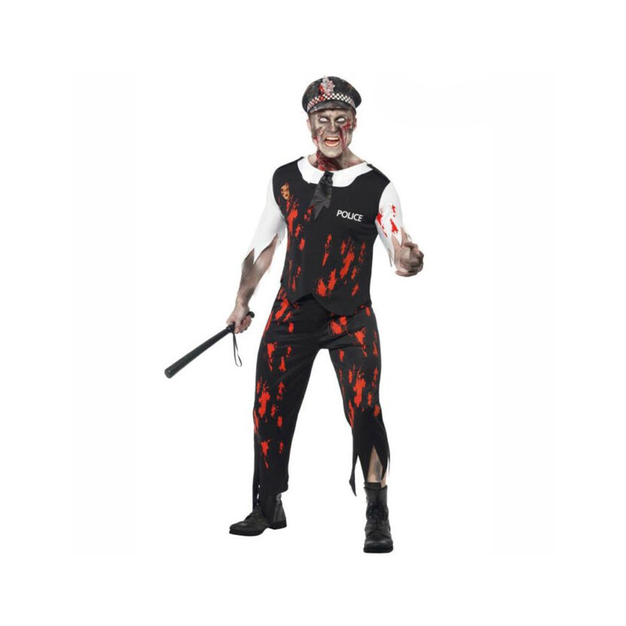 Costume da poliziotto zombie da uomo | Funidelia
