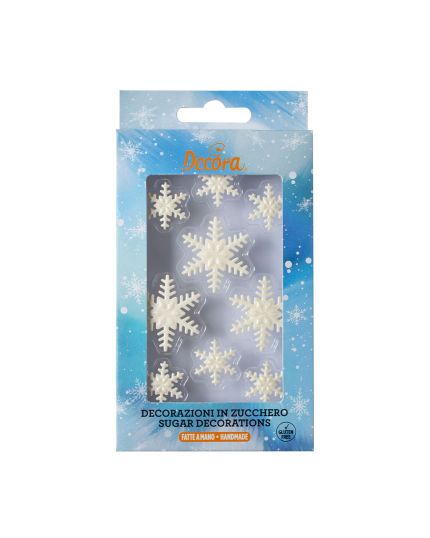 Decorazioni Cristalli di Neve in Zucchero Decora