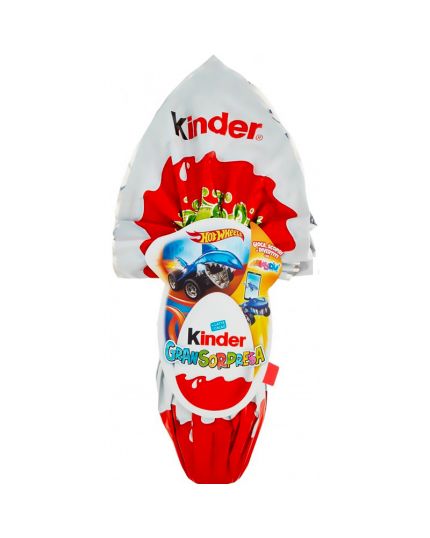 Uovo Pasqua Kinder Gransorpresa Hot Wheels 220gr