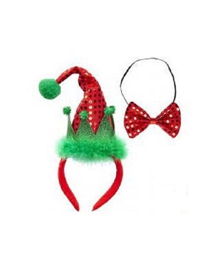 Kit Elfo Cerchietto e Papillon