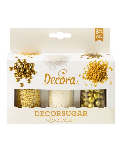 Set Decor Mix bianco e oro Decora 85g