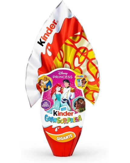 Uovo Pasqua Kinder Gransorpresa Maxi Principesse Disney 320gr