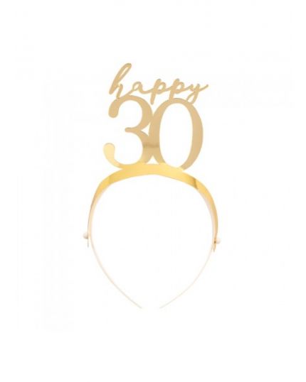 Set 4 Cerchietti Happy Oro Numeri Assortiti 