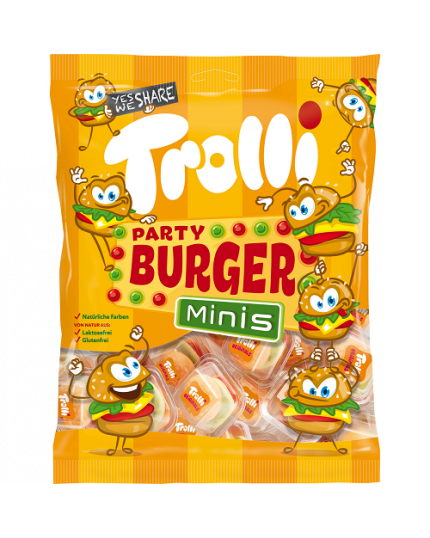 Caramelle Gommose Trolli Party Burger Minis 170g