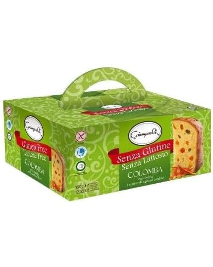 Colomba Senza Glutine e Senza Lattosio con Scorze d'Arancia Giampaoli 350gr
