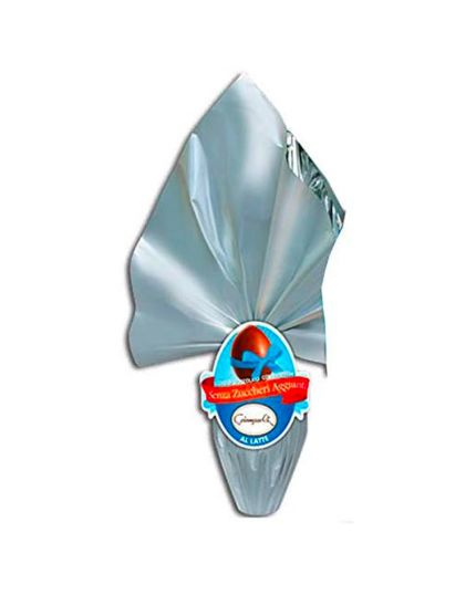 Uovo Pasqua Senza Zucchero Latte o Fondente Giampaoli 170gr-Cioccolato al Latte