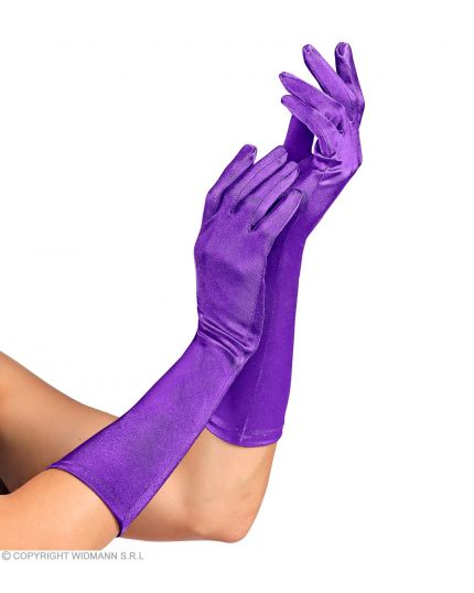 Guanti in raso Elasticizzati Colori Assortiti 40 cm