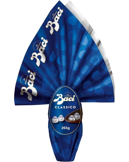 BACI PERUGINA Uovo di Pasqua Classico con Sorpresa e 4 Cioccolatini 265g
