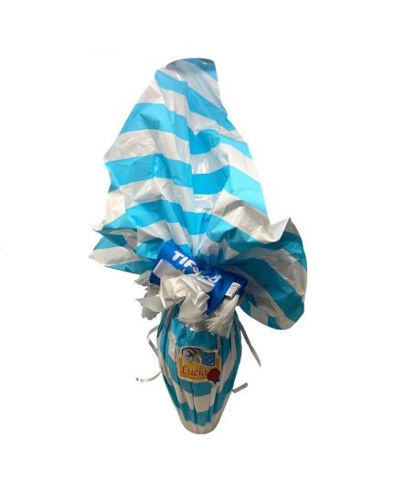 Uovo di Pasqua Artigianale di Finissimo Cioccolato Fondente LUCIA 3,2 Kg Napoli
