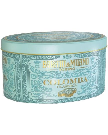 Colomba Tradizionale in Elegante Scatola in Latta con Uvetta e Agrumi Baratti e Milano 1kg