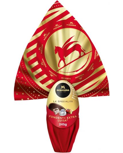 PERUGINA Uovo di Pasqua le Specialità Cioccolato Fondente Extra con 3 Cioccolatini 245g