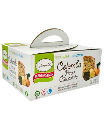 Colomba Senza Glutine e Senza Lattosio con Pere e Cioccolato Giampaoli 350gr