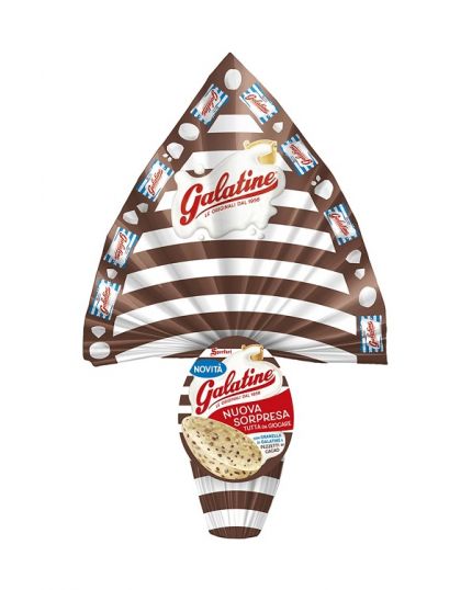 Uovo Cioccolato Fondente con Granella di Torrone Galatine 290gr