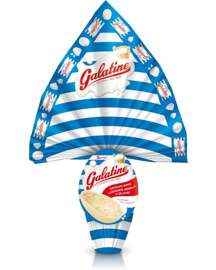 Uovo Cioccolato Bianco con Granella di Galatine 230gr