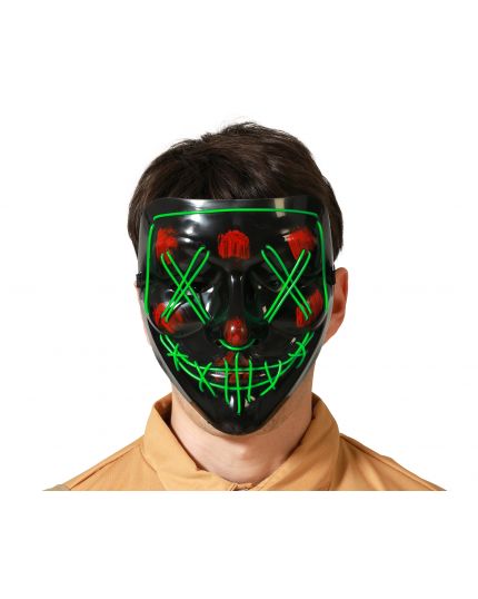 Maschera Halloween con Luci Rosse o Verdi