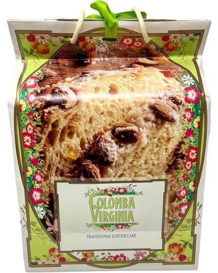 Colomba Tradizionale in Elegante Confezione con Uvetta e Agrumi Amaretti Virginia 1kg