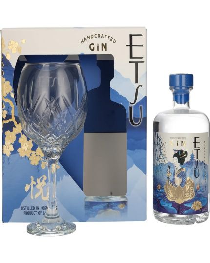 Cofanetto Etsu Gin 70cl 43% con bellissimo bicchiere firmato