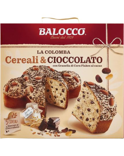 Balocco Colomba Cereali & Cioccolato, 750g