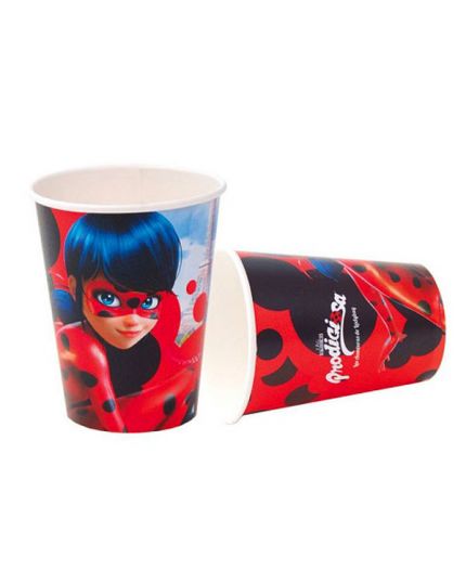 Bicchieri Carta Miraculous Ladybug