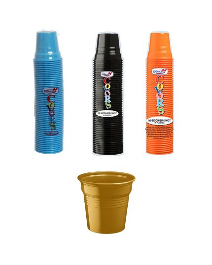Bicchierini Caffè Pvc Colors Colorati 50pz