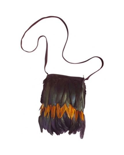 Borsetta Indiana con Piume