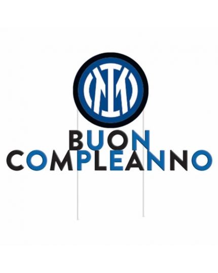 Sopratorta Cake Topper Buon Compleanno Inter