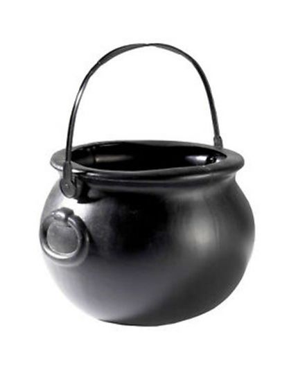 Calderone Strega Nero Pvc 15cm