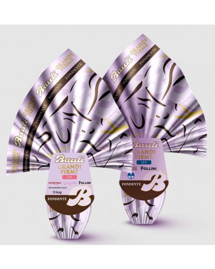 Uovo di Pasqua Bauli Grandi Firme Cioccolato Fondente 365 gr 