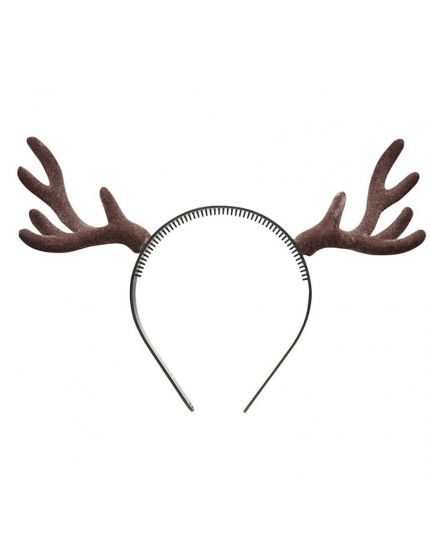 Cerchietto Corna Renna Floccate