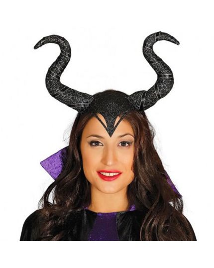 Cerchietto Copricapo Fata Malefica con Corna