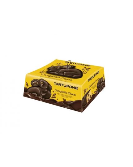 Motta - Tartufone Coniglietto Choco 700 g - Con crema al cioccolato e ricoperto di cioccolato fondente
