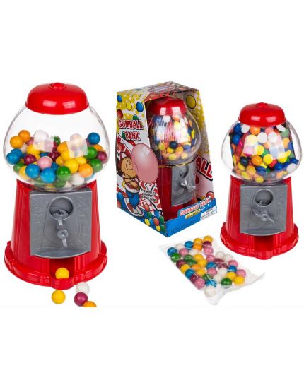 Dispenser Pvc per Gomme da Masticare Classic Style Rosso con Gomme Sfera 88gr 21cm