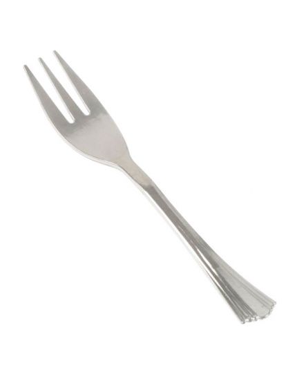 Forchettine Pvc Metallizzate con Manico Corto 50pz