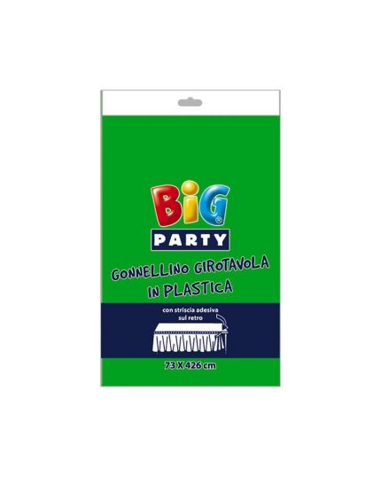 Tovaglia Gonnellino Girotavola in Plastica Colori Assortiti 