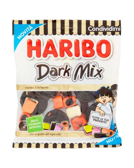 Caramelle Haribo Dark Mix alla Liquirizia 175gr
