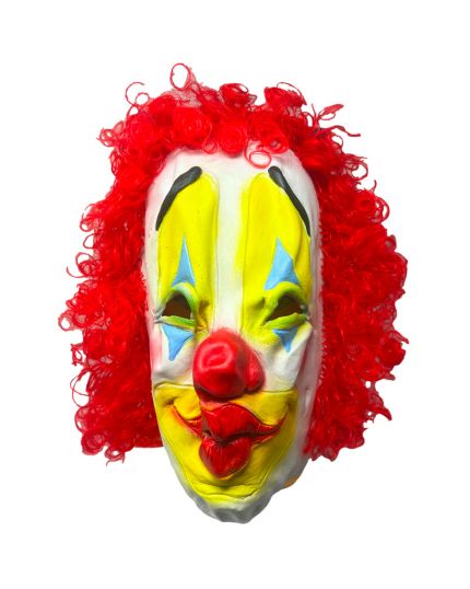 Maschera Pagliaccio con Capelli