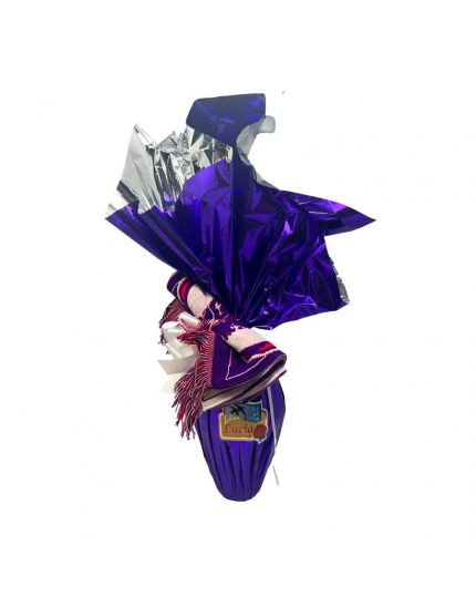 Uovo di Pasqua Artigianale di Finissimo Cioccolato Fondente LUCIA 1 Kg. Fiorentina