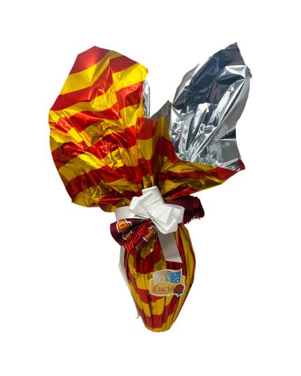 Uovo di Pasqua Artigianale di Finissimo Cioccolato Fondente LUCIA 1 Kg. Roma