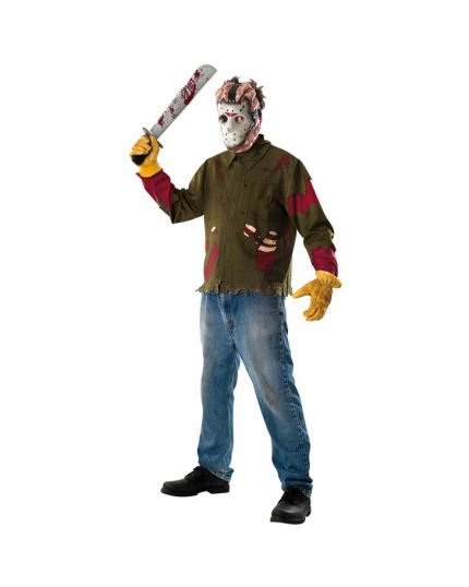 Set Jason Venerdì 13 Maschera, Camicia e Machete
