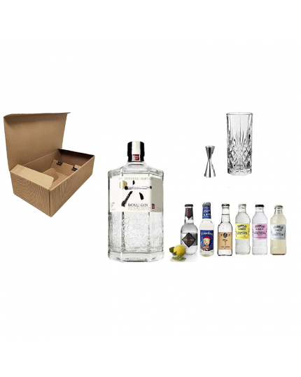 Cofanetto Kit Gin Tonic -ROKU- Ballon in Vetro + Roku Gin 43% 70 cl + Selezione di 6 Toniche Internazionali