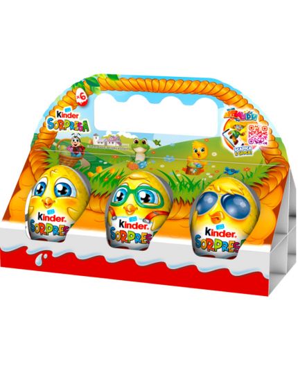 Ovetti Pasqua Kinder Sorpresa Pulcini 6pz