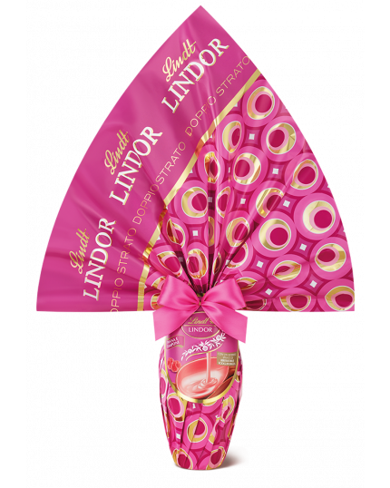 Uovo Pasqua Cioccolato al Latte con Ripieno al Lampone e e Panna Lindt 360gr