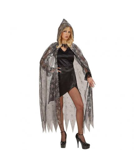 Mantello Ragnatele con Cappuccio