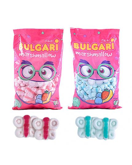 Caramelle Marshmallow Bulgari Farfalle Colorate 900gr