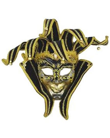 Maschera Veneziana Oro e Nero