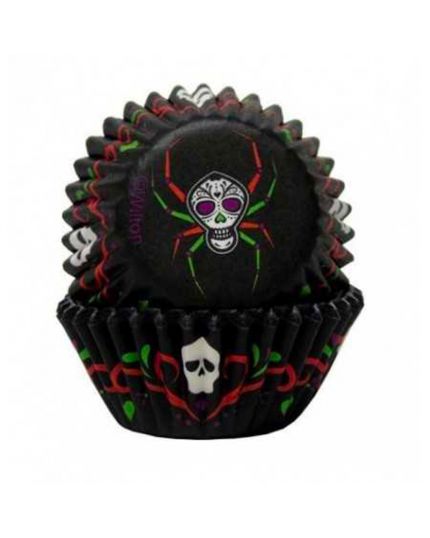 Pirottini Mini Muffin Halloween Teschi e Ragni 3,2cm