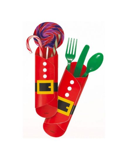 Porta Posate / Caramelle Babbo Natale 