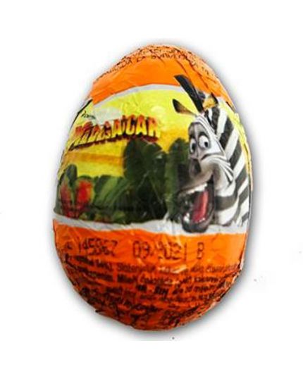 Ovetto Cioccolato Madagascar Zaini con Sorpresa 20gr