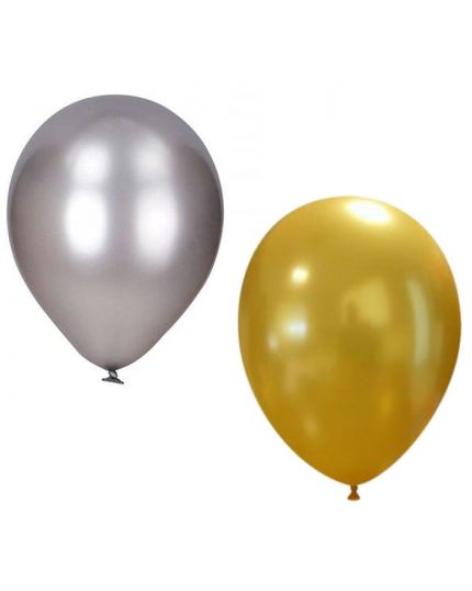 Palloncini Lattice Colorati Metallizzati Medi 100pz