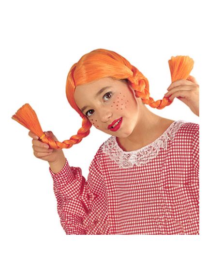 Parrucca Pippi Bambina con Trecce